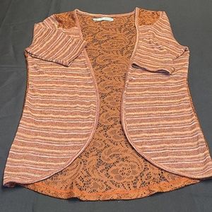 Maurice's Short Sleeve Cardigan Size Medium